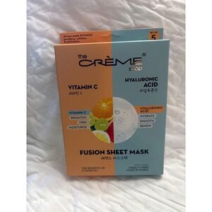 The Creme Shop Fusion Sheet Mask Vitamin C Hyaluronic Acid Set of 5
